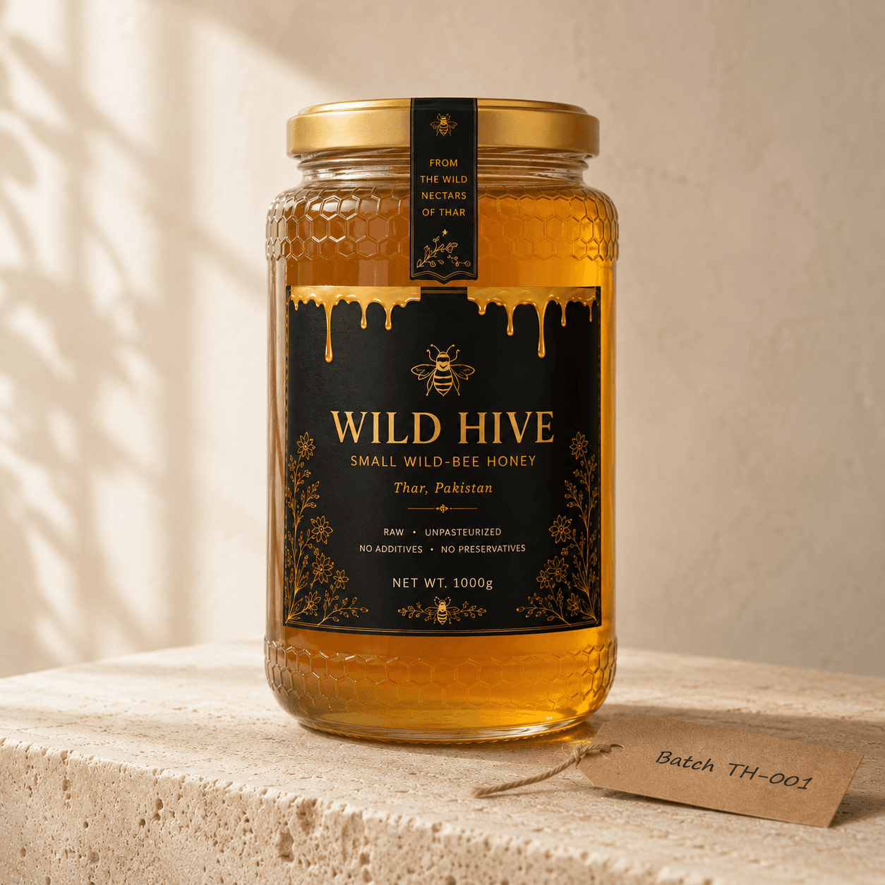 Wild Hive First Harvest honey, 1kg jar