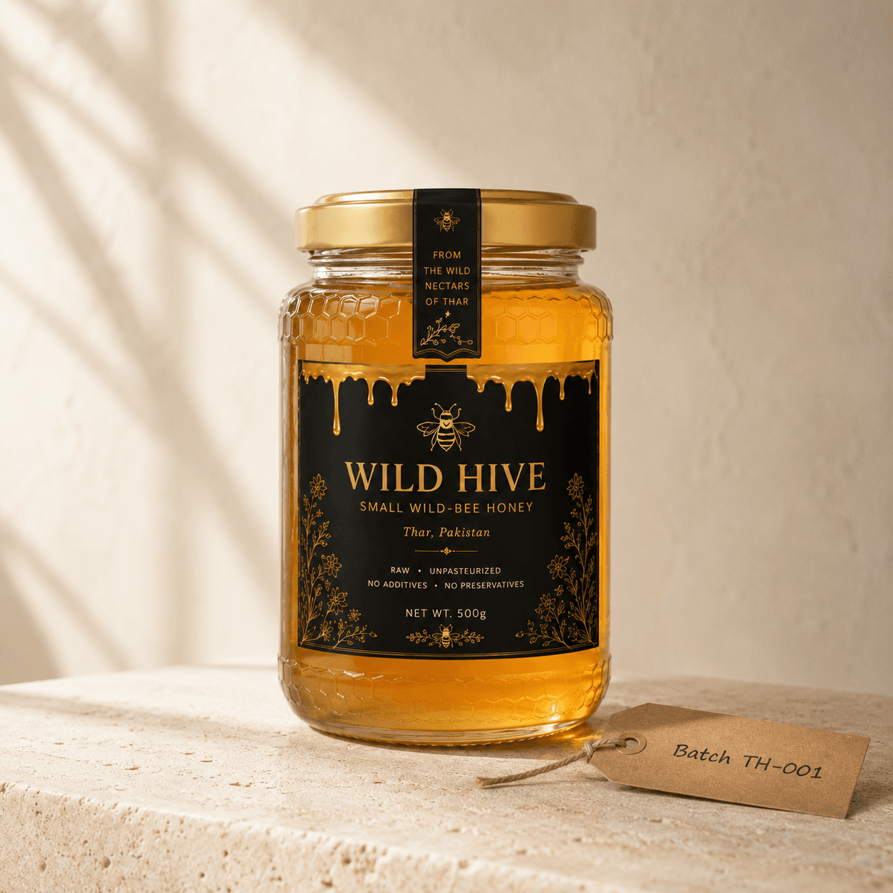 Wild Hive First Harvest honey, 500g jar